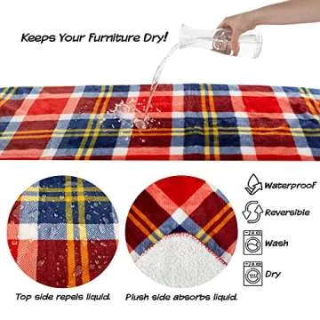 PETMAKER Waterproof Pet Blanket for Dogs and Cats