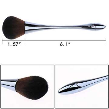 SILPECWEE 2 Pcs Nail Brushes - Cleaning, Makeup & Acrylic Nail Brush Set - Manicure Brush Tools