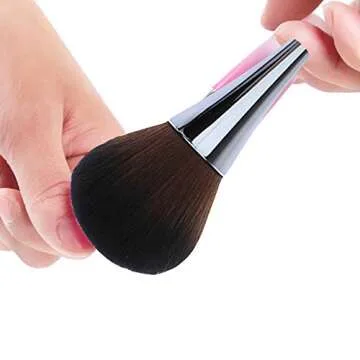 SILPECWEE 2 Pcs Nail Brushes - Cleaning, Makeup & Acrylic Nail Brush Set - Manicure Brush Tools