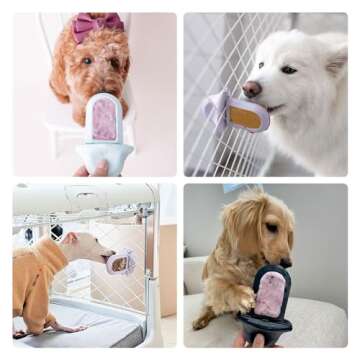 Diggs Groov Dog Training Toy I Puppy Training Aid I Crate Training Aids for Puppies I Attaches to Crate I Reduces Anxiety I Dog Treat Dispenser I Dog Kennel Toys I Blush