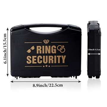 Keymall Ring Bearer Wedding Ring Security Box Include Special Agent ID Card Shades Ring Box For Kids Ring Bearer Proposal Gift (Set A)