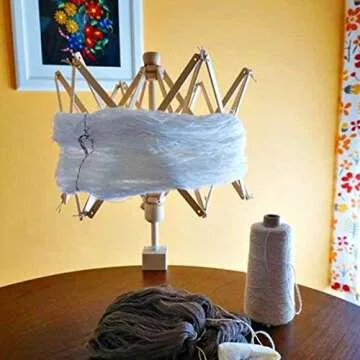 Wooden Umbrella Swift Yarn Winder - Perfect Yarn Holder for All