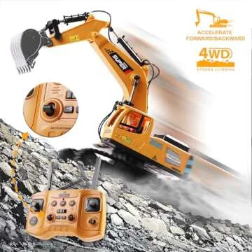 ViRockSign RC Excavator with Remote Control and Sounds