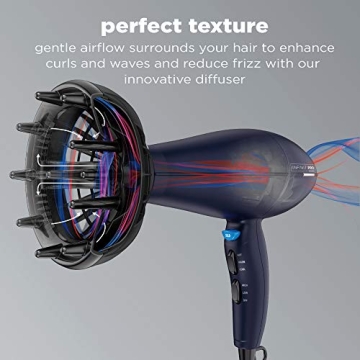 Conair Hair Dryer for Curls and Waves | Reduces Frizz