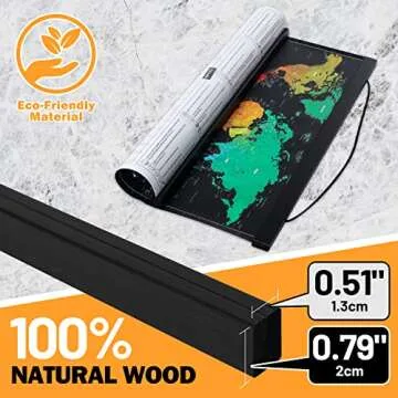 34x22 Magnetic Light Wood Frame for Photos and Artwork