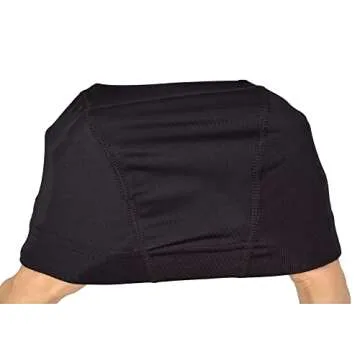 YTBYT 3 Pcs Dome Cap Wig Caps for Making Wig Stretchy Wig Cap with Wide Elastic Band (Black Dome Cap L)