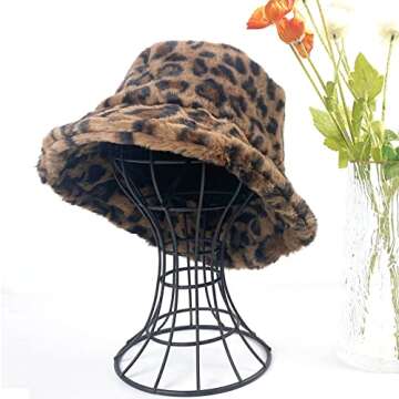 Buy Stylish Fuzzy Sheep Print Bucket Hat for All Seasons