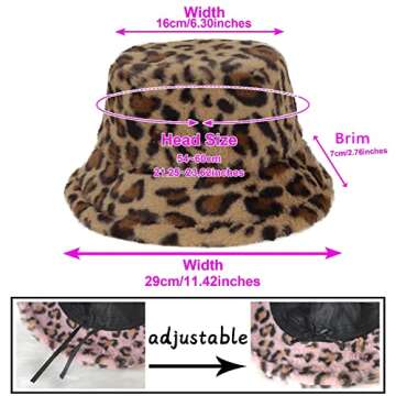 Buy Stylish Fuzzy Sheep Print Bucket Hat for All Seasons