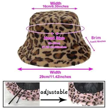 Buy Stylish Fuzzy Sheep Print Bucket Hat for All Seasons