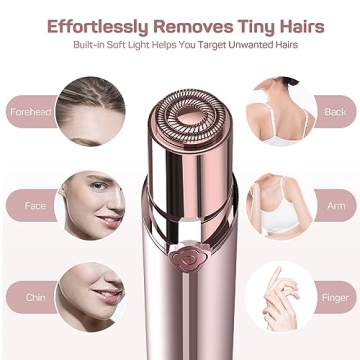 Painless Rechargeable Facial Hair Remover for Women
