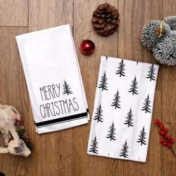 ARKENY Christmas Kitchen Towels Set - Perfect Holiday Decor