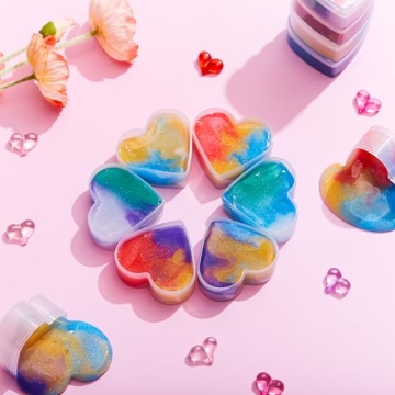 JOYIN 30 PCS Valentines Day Galaxy Slime Hearts for Kids