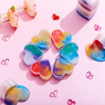 JOYIN 30 PCS Valentines Day Galaxy Slime Hearts for Kids