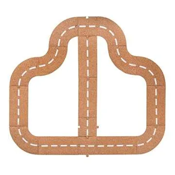 Freckled Frog Cork Road - 17 Interlocking Race Track Pieces