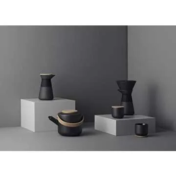 Stelton Theo Tea Pot - Elegant Black Stoneware