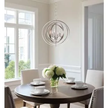 Kira Home Orbits 21" 4-Light Modern Chandelier
