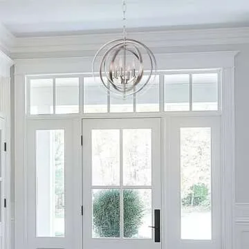 Kira Home Orbits 21" 4-Light Modern Chandelier