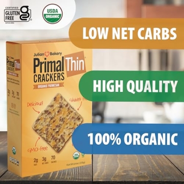 Primal Thin Crackers Parmesan Organic Gluten-Free Low Carb