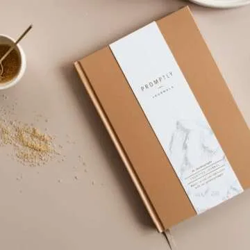 Promptly Journals, My Autobiography: From Birth to Golden Years (Cashew, Leatherette) | Prompted Autobiography Journal | Life Story Journal | Journal for Preserving History