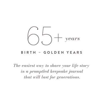 Promptly Journals, My Autobiography: From Birth to Golden Years (Cashew, Leatherette) | Prompted Autobiography Journal | Life Story Journal | Journal for Preserving History