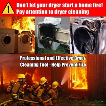 Sealegend Dryer Vent Cleaner Kit Dryer Lint Vacuum Attachment Lint Remover,Dryer Vent Vacuum Hose With Brush