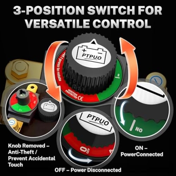 PTPUO Battery Switch for Efficient Vehicle Storage
