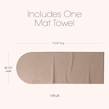 BALA Play Mat Towel Non-Slip - Ideal for Yoga & Pilates