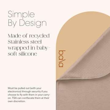 BALA Play Mat Towel Non-Slip - Ideal for Yoga & Pilates