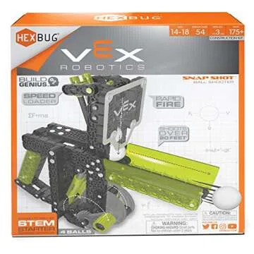 HEXBUG VEX Robotics Snap Shot - STEM Construction Kit - Ball Launcher - DIY Blaster Project