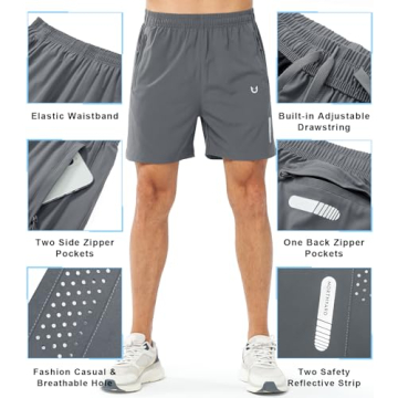 Buy Lightweight NORTHYARD Men's Athletic Running Shorts