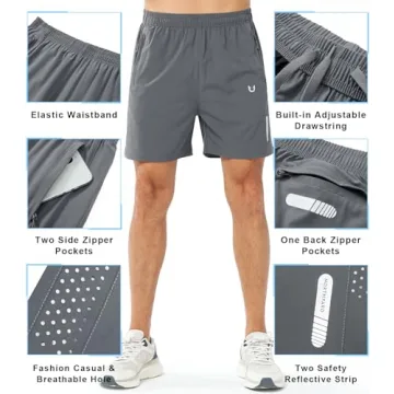 Buy Lightweight NORTHYARD Men's Athletic Running Shorts