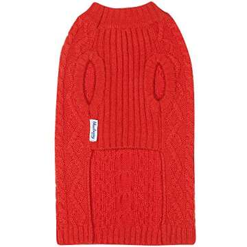 Stylish Blueberry Pet Wool Blend Pullover Sweater for Dogs