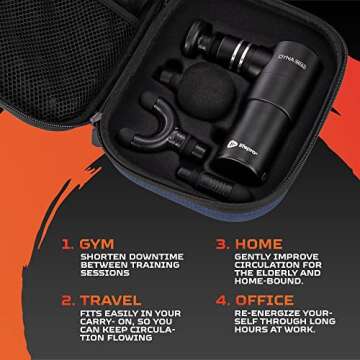 LifePro Massage Gun for Athletes Portable Deep Tissue Relief