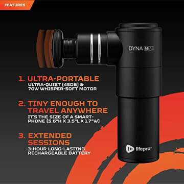 LifePro Massage Gun for Athletes Portable Deep Tissue Relief