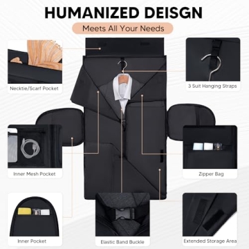 Stylish Yomfey Garment Travel Bag with Shoes Compartment