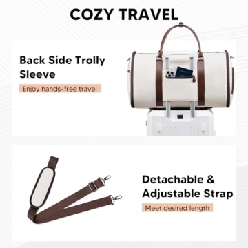 Stylish Yomfey Garment Travel Bag with Shoes Compartment