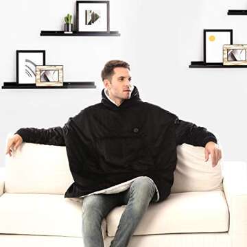 Venustas Heated Wearable Blanket Hoodie for Ultimate Comfort