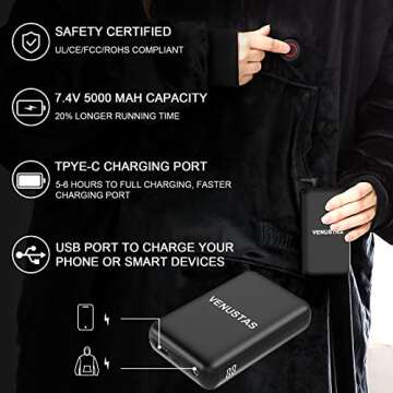 Venustas Heated Wearable Blanket Hoodie for Ultimate Comfort