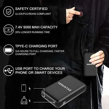Venustas Heated Wearable Blanket Hoodie for Ultimate Comfort