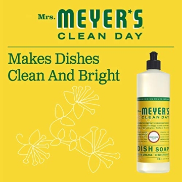 Mrs. Meyer's Dish Soap Biodegradable Honeysuckle 16 fl oz