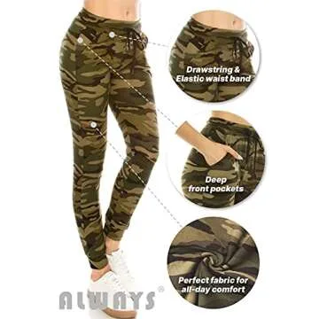 ALWAYS Women's Jogger Pants - Soft, Stylish, Stretchy Fit