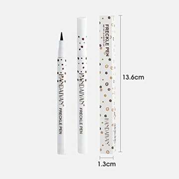 Hfpengzan Freckle Pen 2 Colors, Natural Lifelike Freckle Makeup Pen Magic Freckle Color,Waterproof L...
