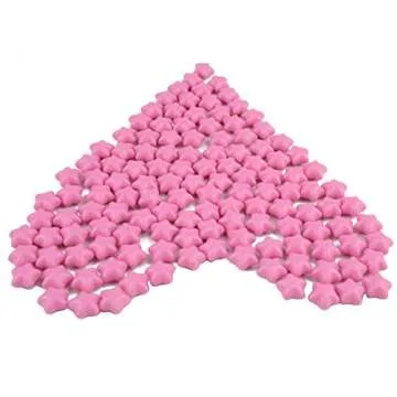 Aokbean European Retro Sealing Wax Beads Set Star Shape Sealing Wax Beads with Tea Light,Antique Bronze Engraved Wax Scale and Melting Spoon (Light Pink)