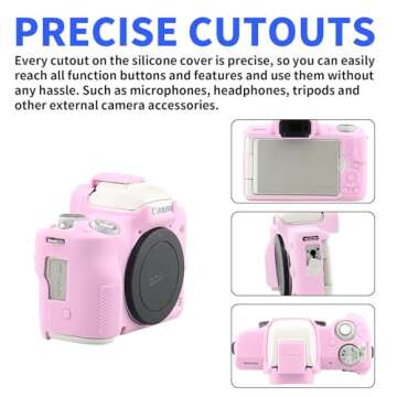 Easy Hood Camera Case for Canon EOS M50/M50 Mark II Digital Camera, Anti-Scratch Soft Silicone Case ...