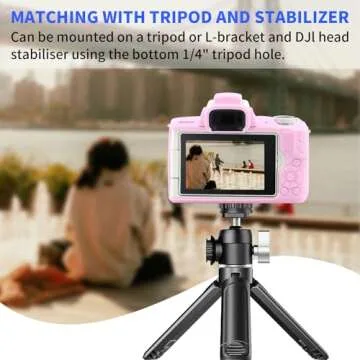 Easy Hood Camera Case for Canon EOS M50/M50 Mark II Digital Camera, Anti-Scratch Soft Silicone Case Cover Housing Protective Cover Protector Camera Body Skin Case (Pink)