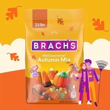 Brach's Mellowcreme Autumn Mix Candy Corn, 2.5 Lbs