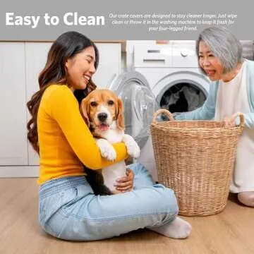 MidWest Homes for Pets Dog Crate Cover, Privacy Dog Crate Cover Fits MidWest Dog Crates, Crate Cover Only, Machine Wash & Dry, Black, 30-Inch