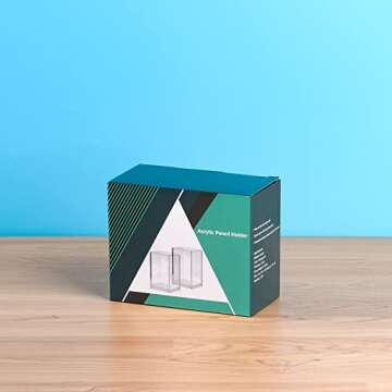 CECOLIC Acrylic Pen Holder 2 Pack Clear Pencil Holder Desk Accessories, Acrylic Pencil Cup Stationery Organizer for Office, School, Home Supplies