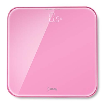VisionTechShop S Body High Precision Ultra Wide Digital Weight Scale - Pink, 396lb/180kg
