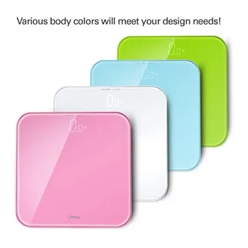 Stylish Wide Digital Body Weight Scale Up to 396lb in Pink